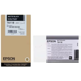 C13T611800 / T6118 - cartouche de marque Epson - noire