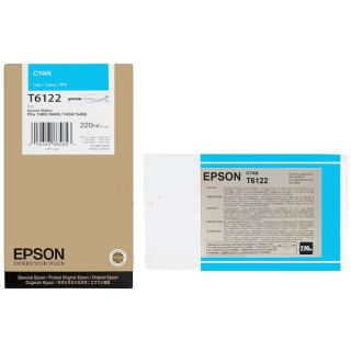 C13T612200 / T6122 - cartouche de marque Epson - cyan